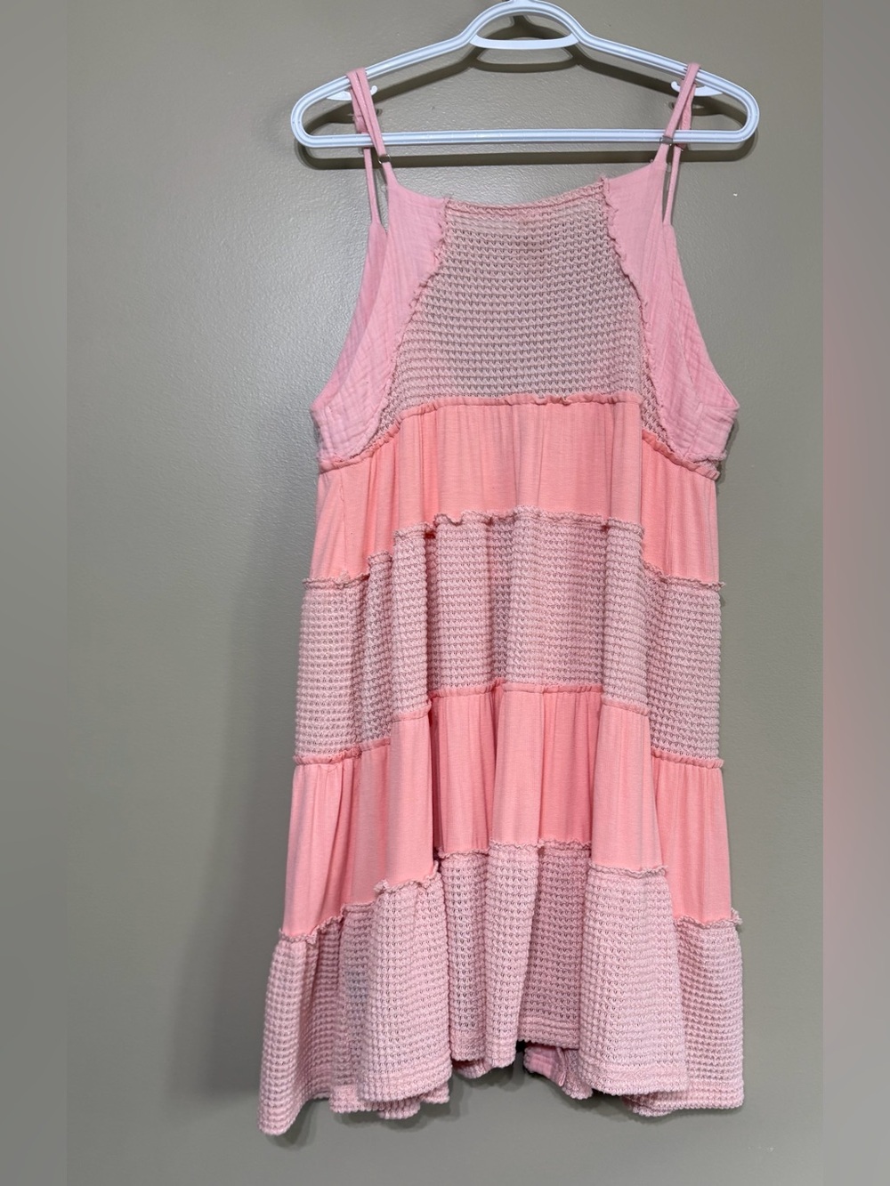 POL Waffle Tie Front Mini Dress - Picture 11 of 14
